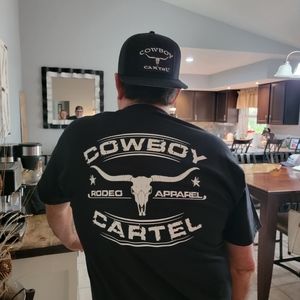 Cowboy Cartel Rodeo Apparel T-shirt Mens Multiple Sizes Black Cotton
